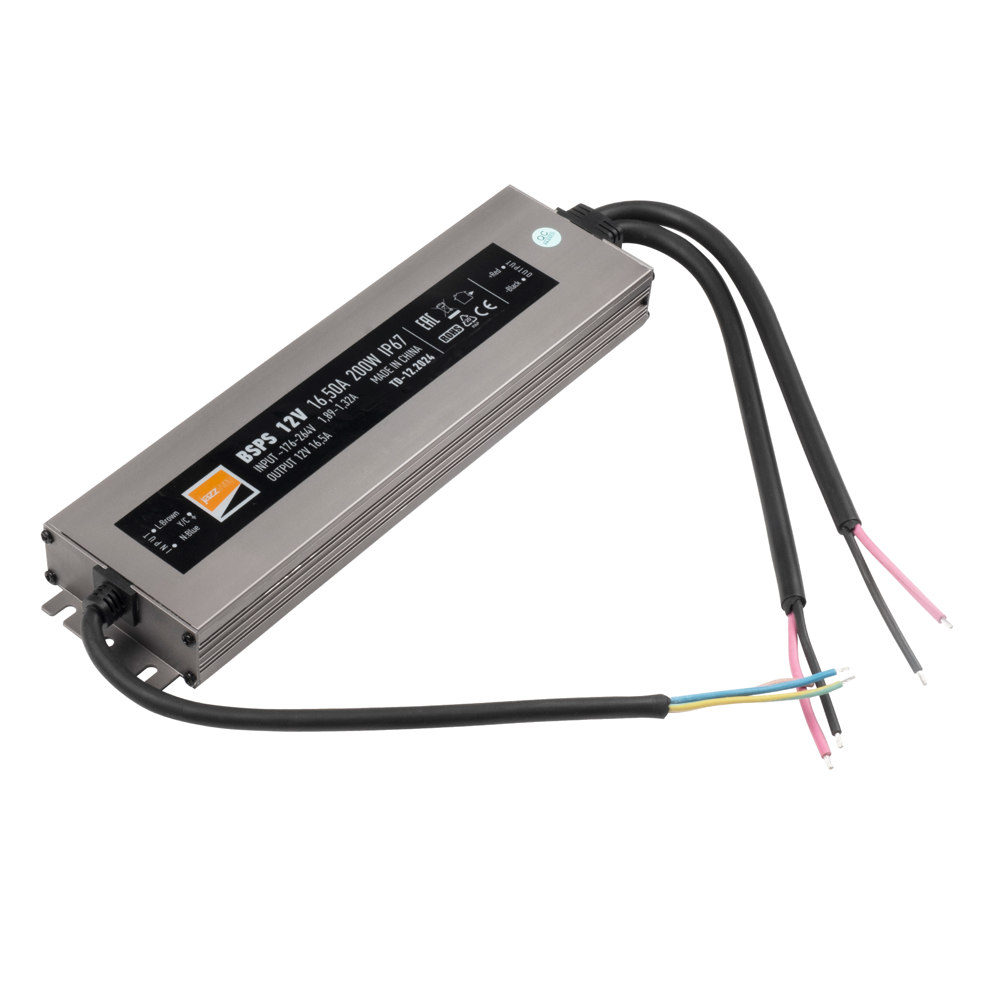 Блок питания IP67 для светодиодной ленты 12V
