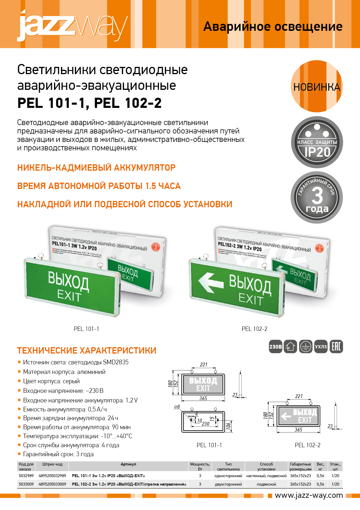 Светильники эвакуационные