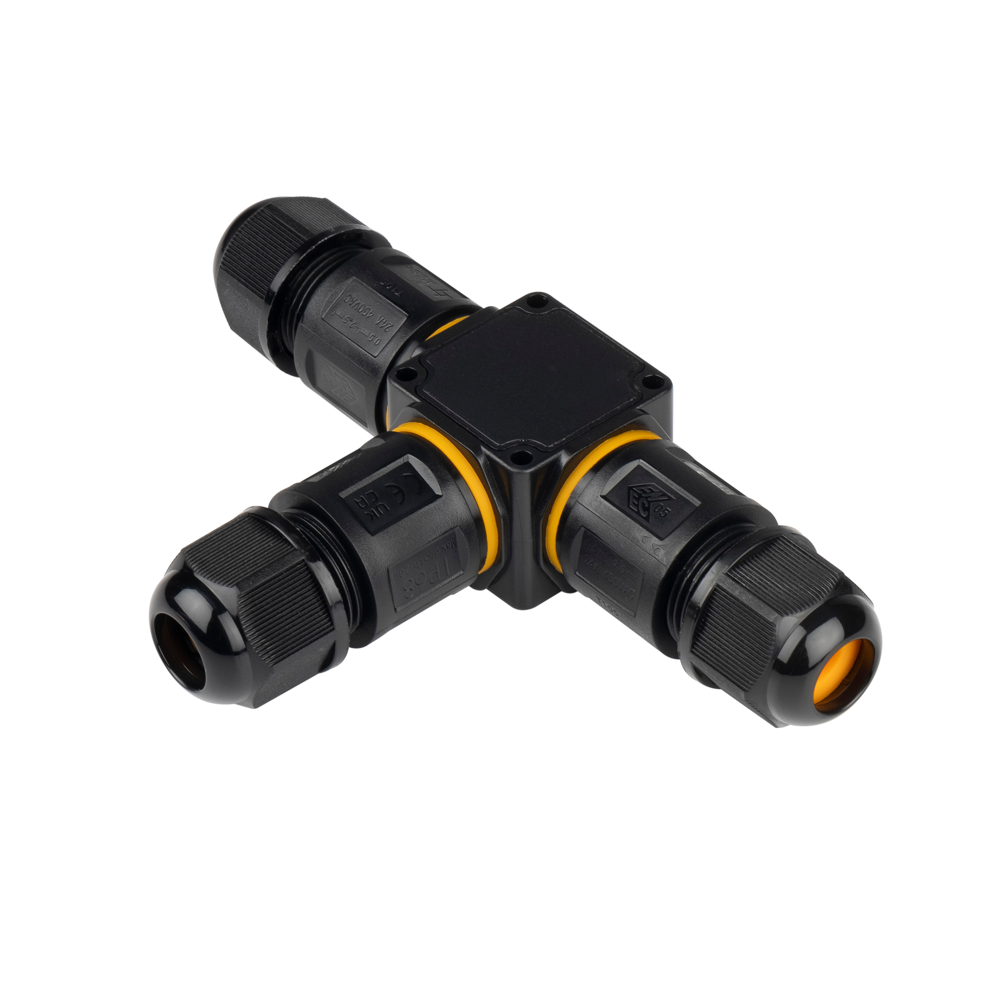 Кабельный коннектор PCC-T3-F 3x2.5 24A IP68 JAZZWAY