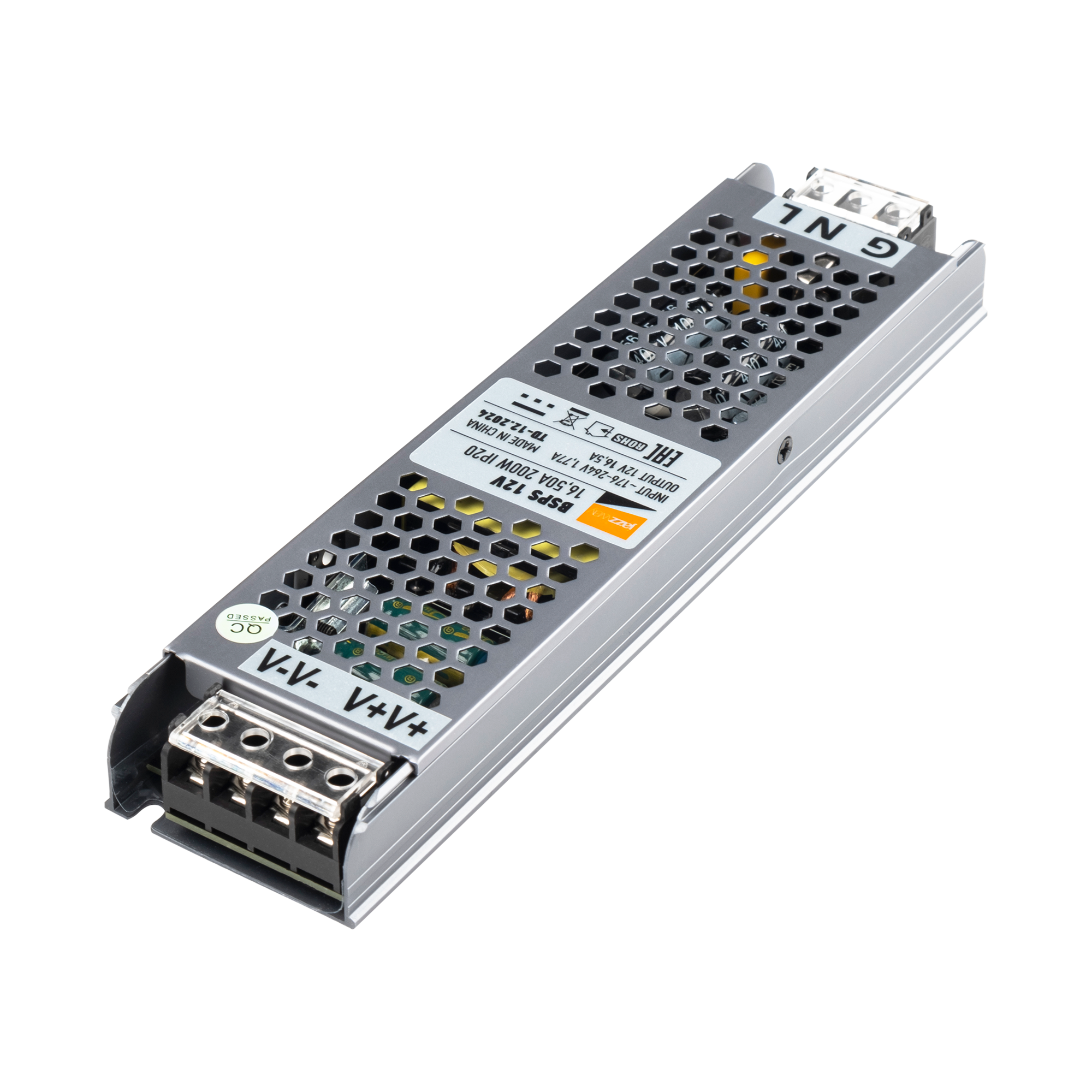 Блок питания IP20 для светодиодной ленты 12V