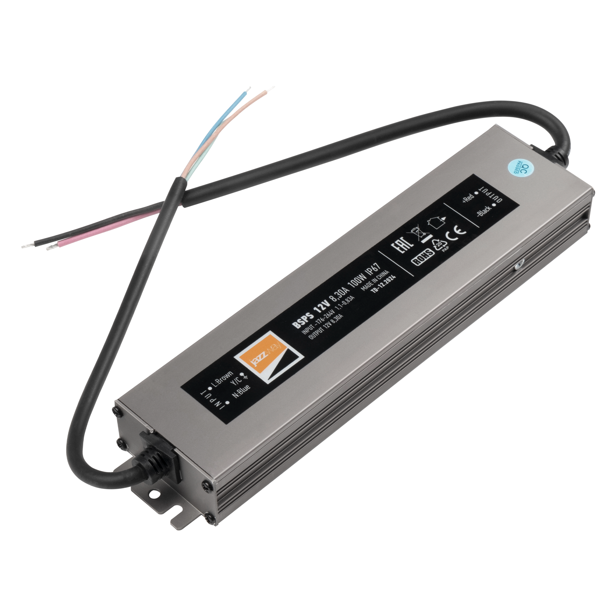 Блок питания IP67 для светодиодной ленты 12V