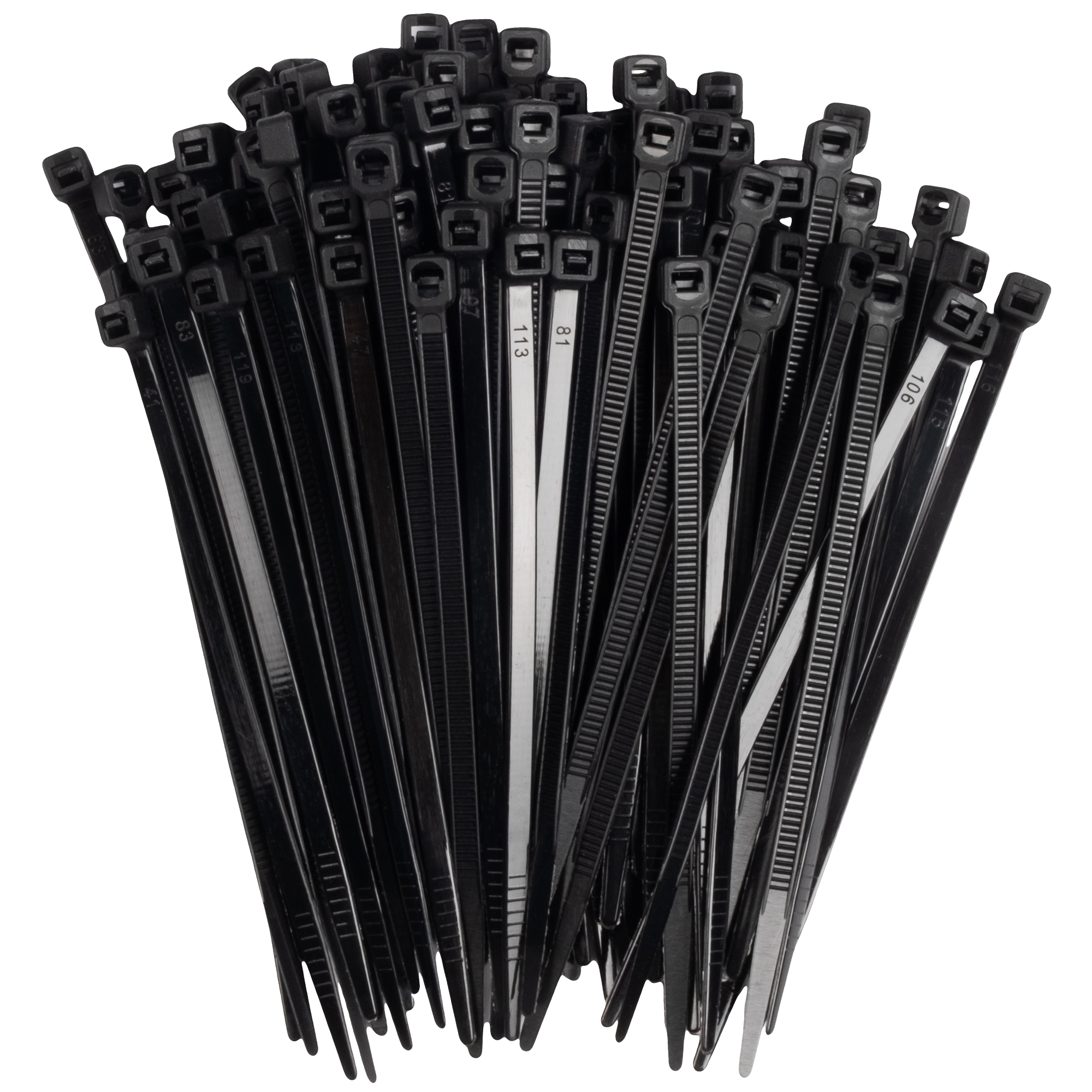 Кабельная стяжка PCT 3,6x100-100BL PA6.6 Jazzway (100 шт/уп)