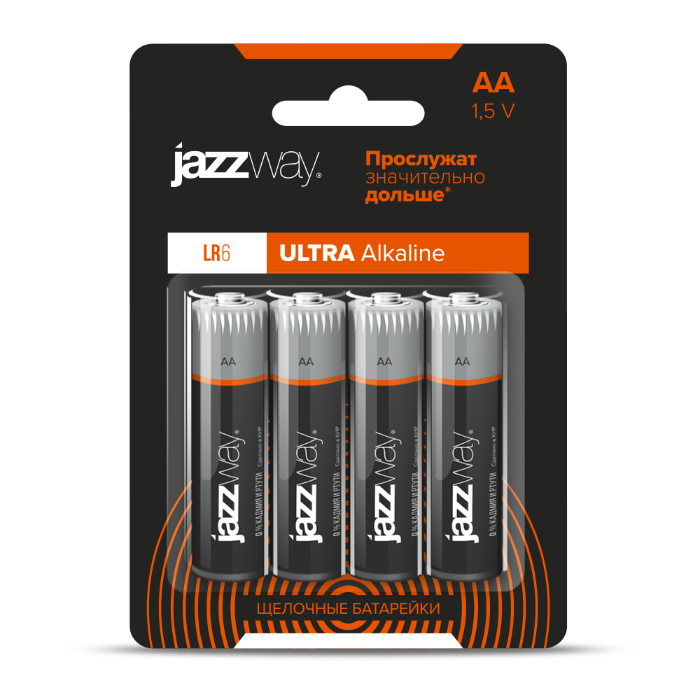 Батарейки, ULTRA ALKALINE (Щелочные) LR6UP-4B