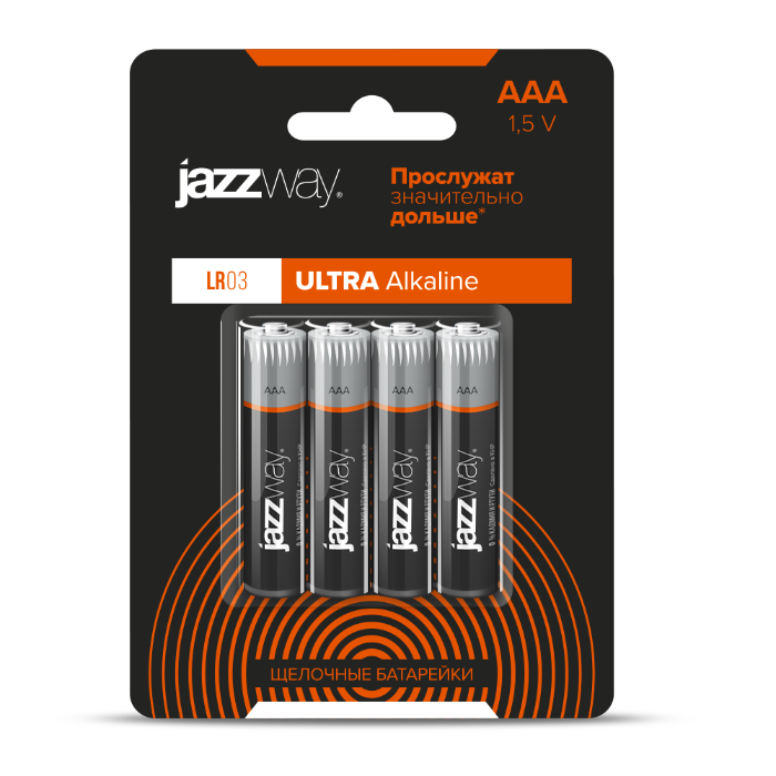 Батарейки, ULTRA ALKALINE (Щелочные) LR03UP-4B