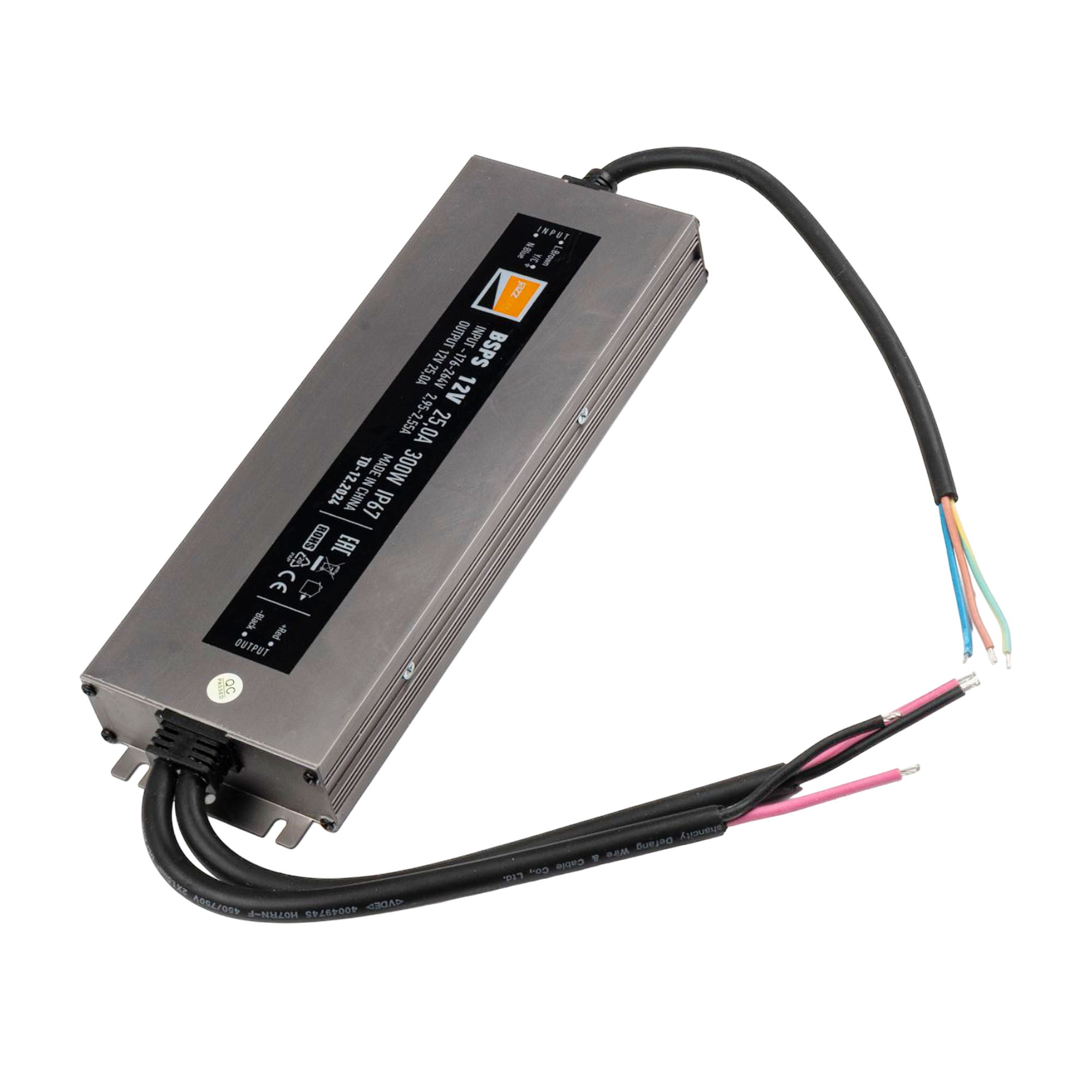 Блок питания IP67 для светодиодной ленты 12V