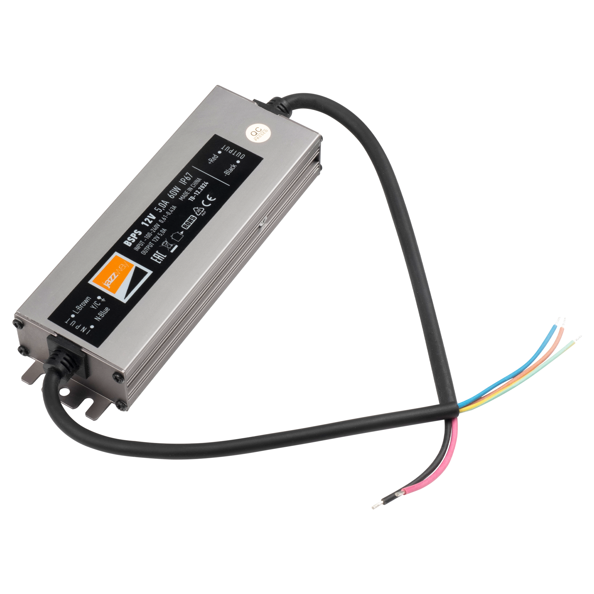 Блок питания IP67 для светодиодной ленты 12V