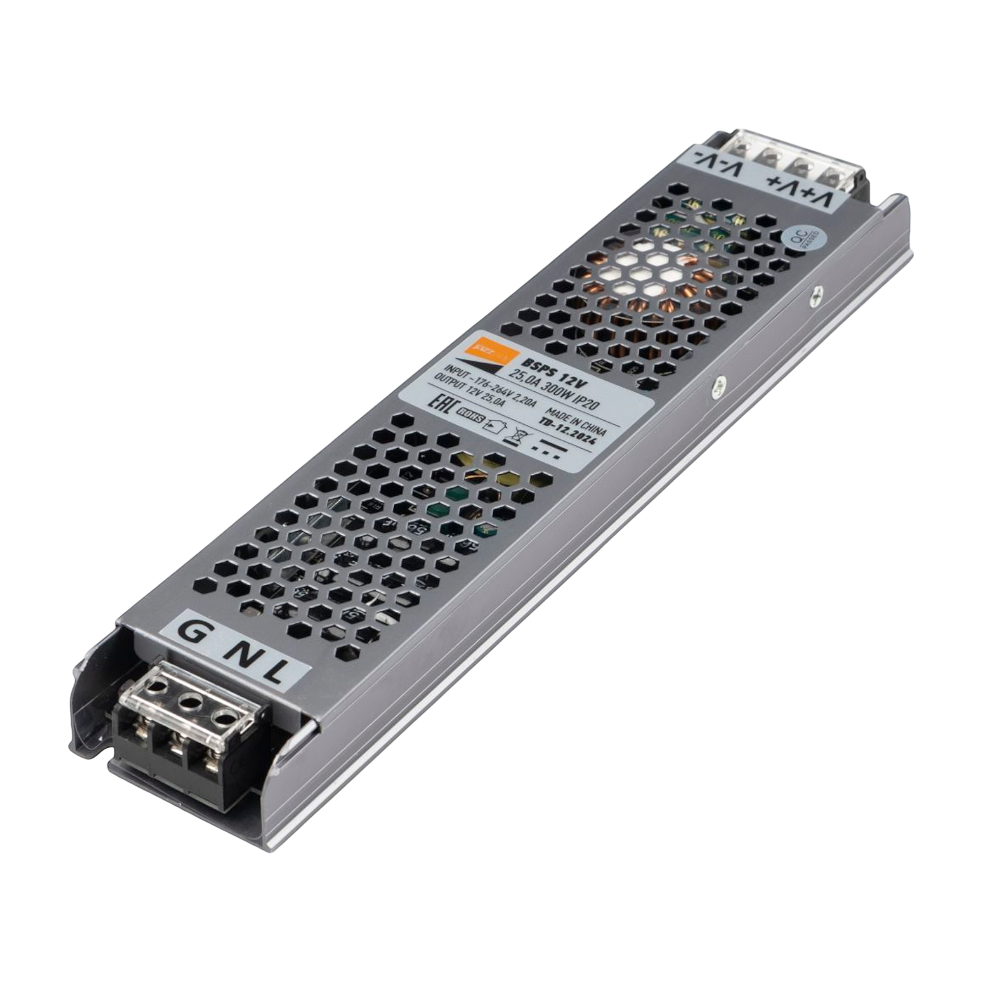 Блок питания IP20 для светодиодной ленты 12V