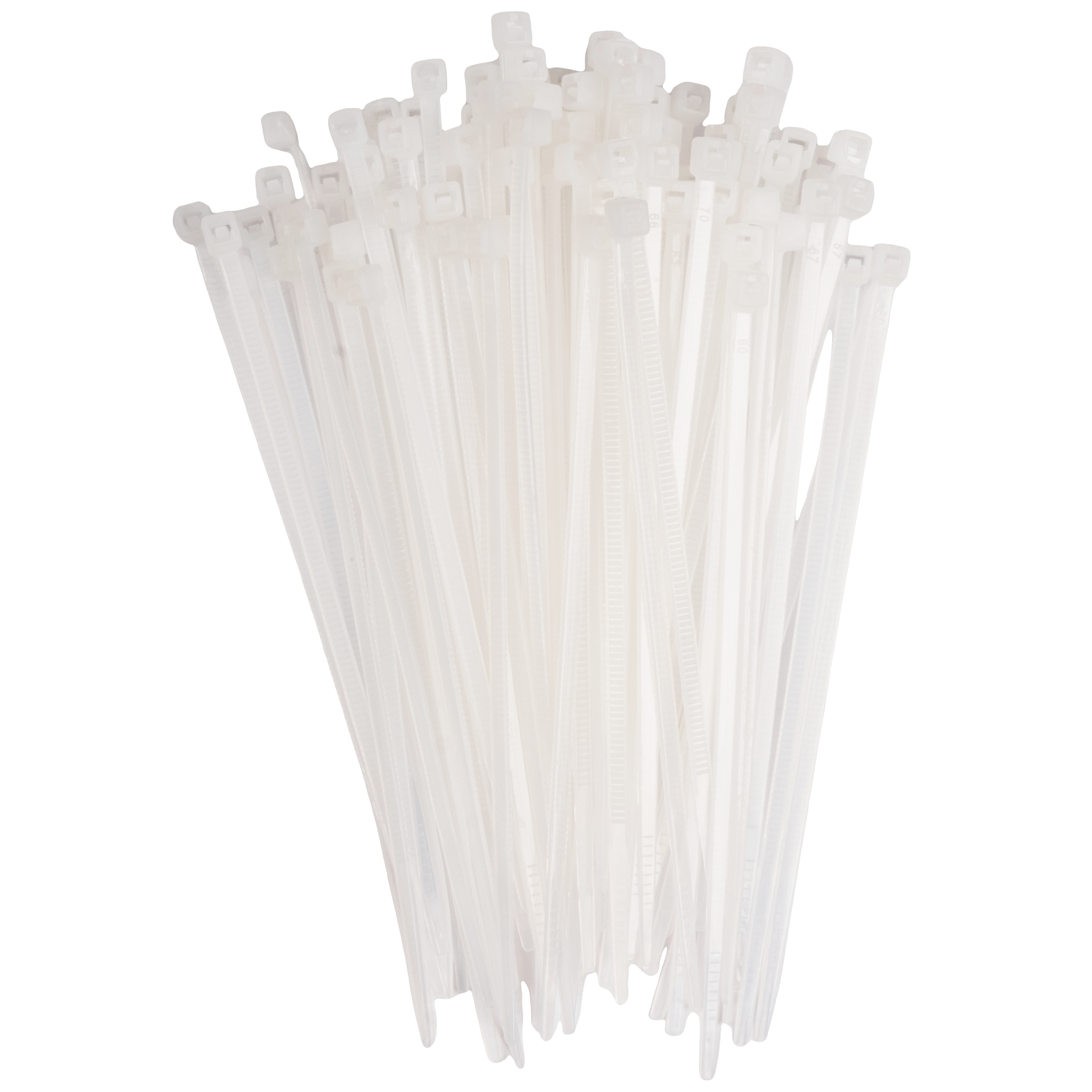 Кабельная стяжка PCT 2,5х080-100WH PA6.6 Jazzway (100 шт/уп)