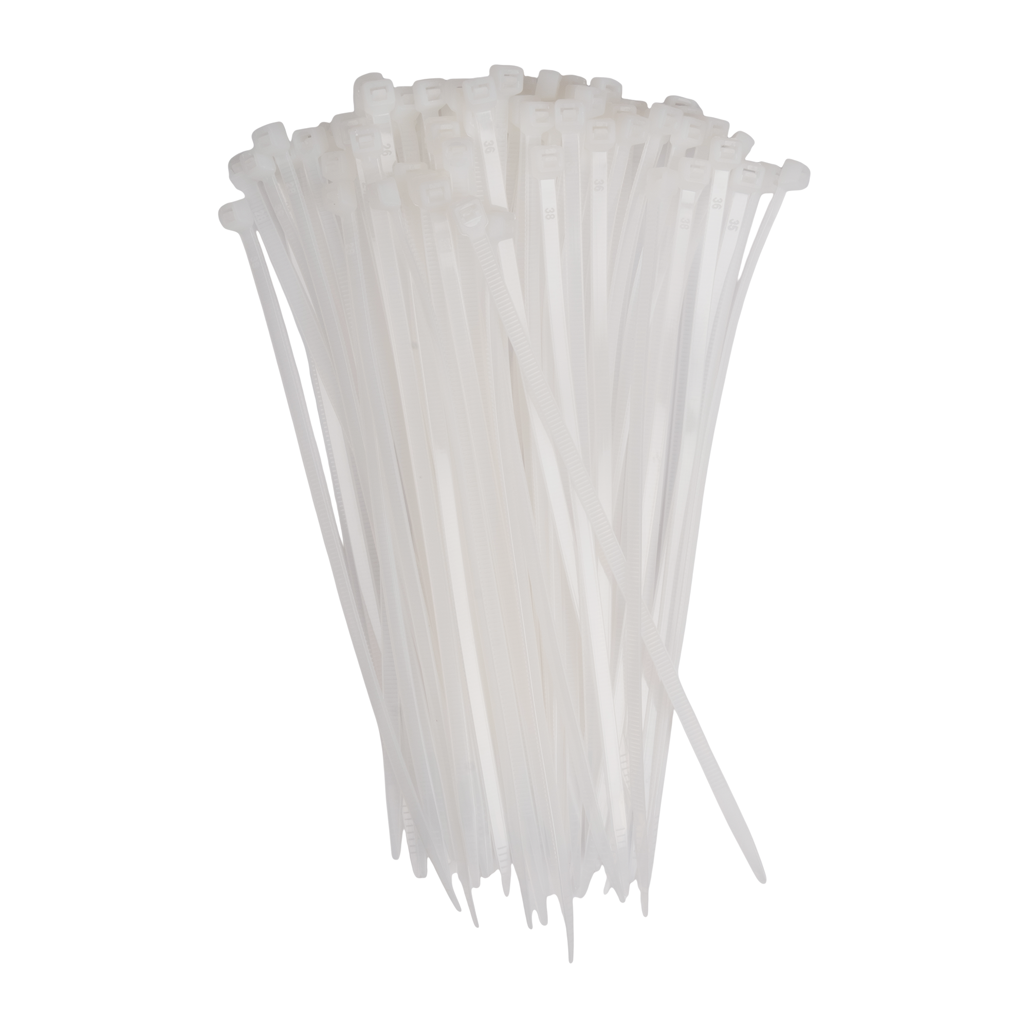 Кабельная стяжка PCT 4,8x200-100WH PA6.6 Jazzway (100 шт/уп)