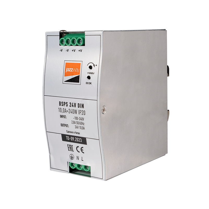 Блок питания с установкой на DIN-рейку BSPS 24V 240w