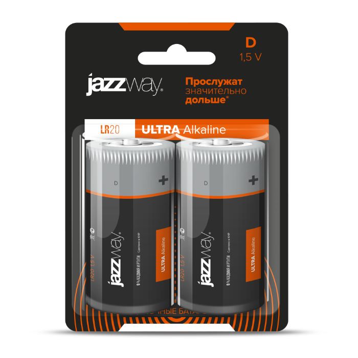 Батарейки, ULTRA ALKALINE (Щелочные) LR20UP-2B