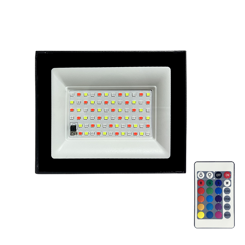 Прожектор светодиодный PFL-30W RGB-RC BL IP65