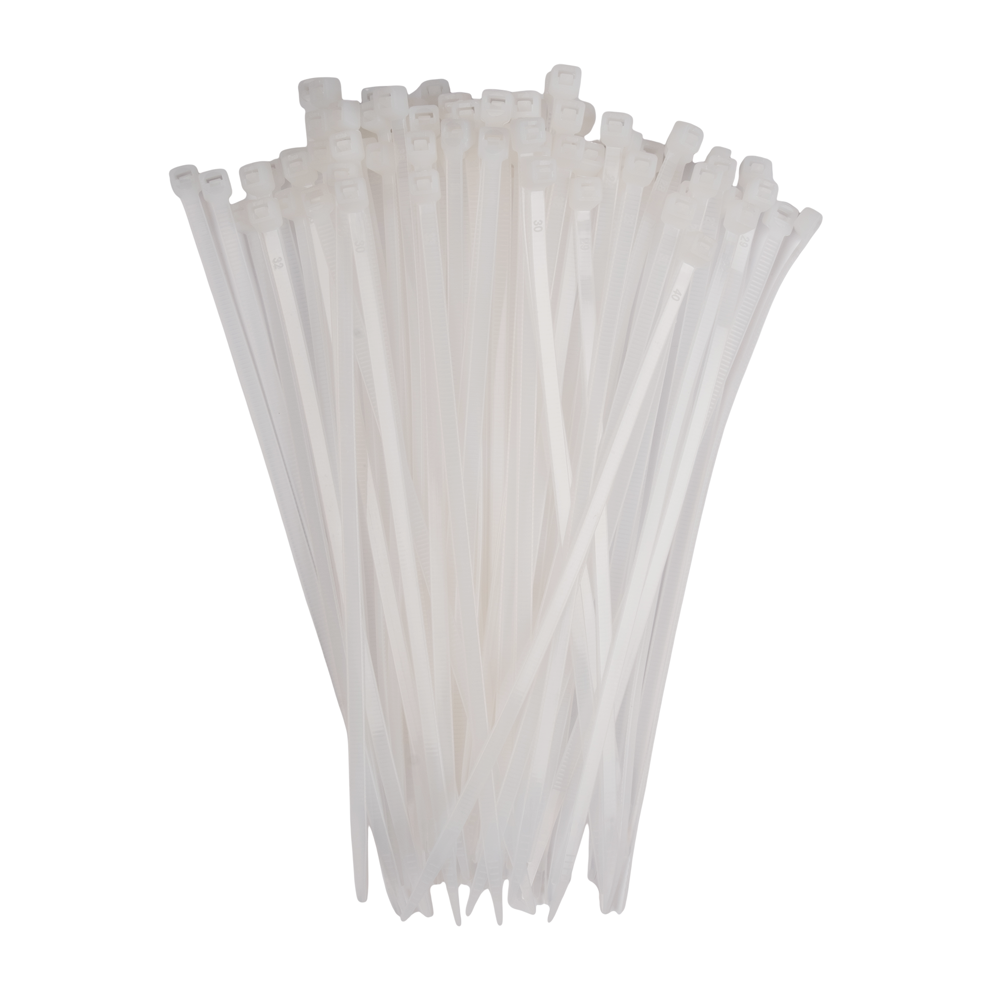 Кабельная стяжка PCT 4,8x180-100WH PA6.6 Jazzway (100 шт/уп)