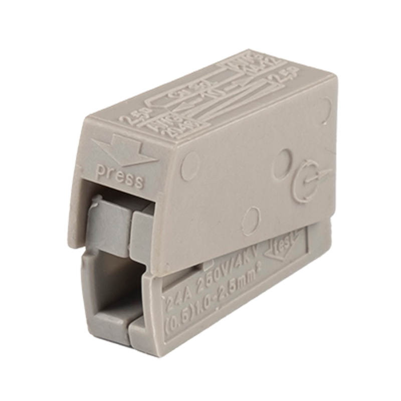 Клемма монтажная СМК PTC-2P 224-101 400V 24A 0,5-2,5 mm2 / 100 шт./ Jazzway