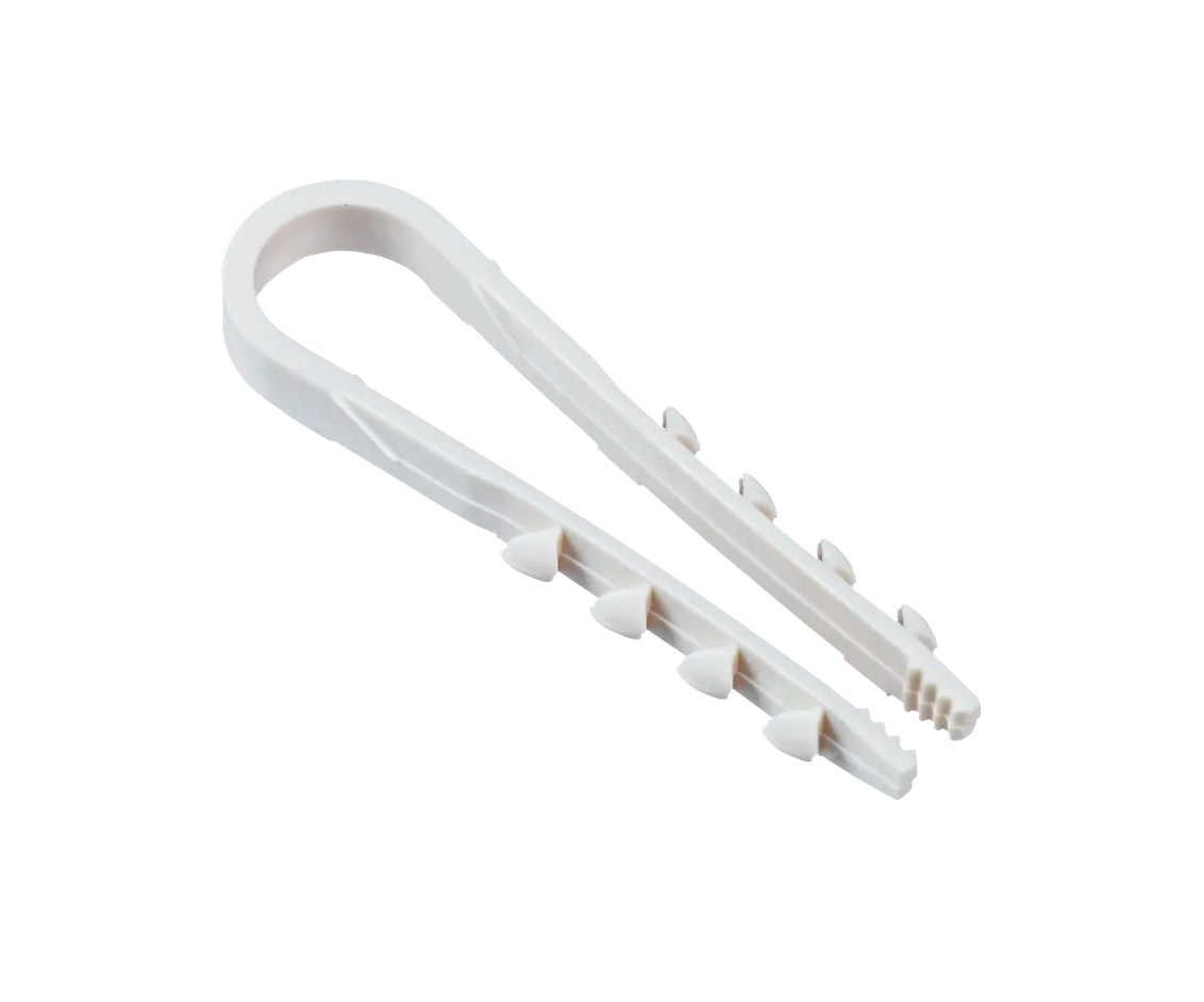 Дюбель-хомут PCD-R 05-10-45-100WH PA6.6 Jazzway (100 шт/уп)