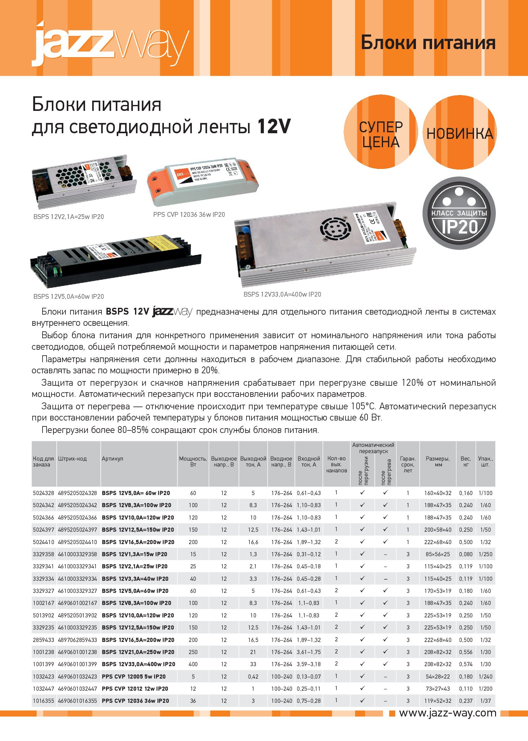 Блоки питания