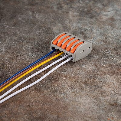 Клемма монтажная СМК PTC-5P 222-415 450V 32A 0,08-2,5(4.0)mm2 /50шт./ Jazzway 