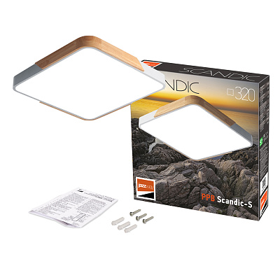 Светильник светодиодный потолочный PPB Scandic-S 24w 4000K WH/W IP20