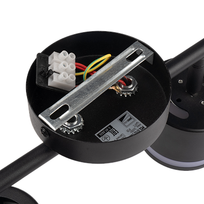 Светильник декоративный под лампу PCL 0702 2xGX53 BL 230V IP20