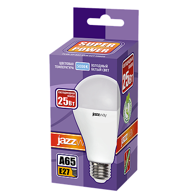 Лампа светодиодная PLED- SP A65 25w 5000K E27 230/50 Jazzway 