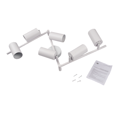 Светильник декоративный под лампу PCL 0606 6xGU10 WH 230V IP20