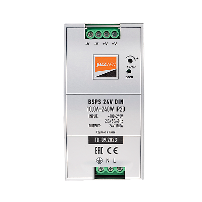 Блок питания с установкой на DIN-рейку BSPS 24V 240w
