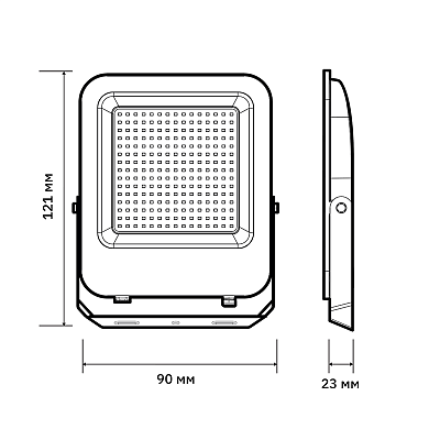 Прожектор светодиодный PFL-V 10w 6500K IP65