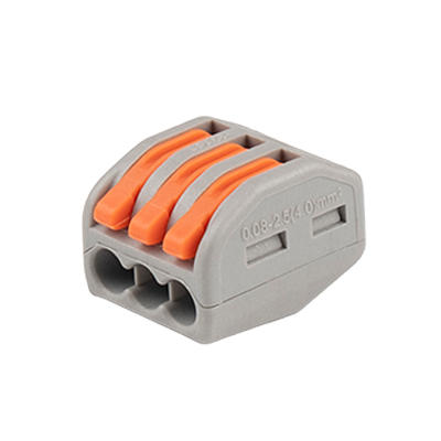 Клемма монтажная СМК PTC-3P 222-413 450V 32A 0,08-2,5(4.0)mm2 /50шт./Jazzway 