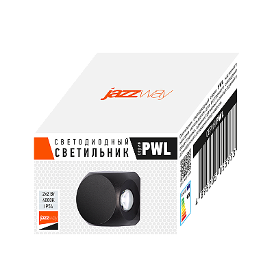 Светильник светодиодный фасадный PWL-07565/80D 2x2w 4000K BL IP54