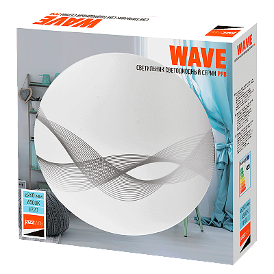 Светильник светодиодный настенно-потолочный PPB WAVE 24w 6500K