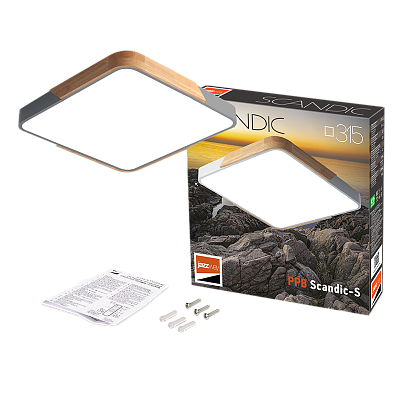 Светильник светодиодный потолочный PPB Scandic-S 24w 4000K GR/W IP20