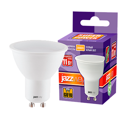 Лампа светодиодная PLED- SP GU10 11w 3000K-E Jazzway 