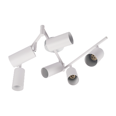 Светильник декоративный под лампу PCL 0606 6xGU10 WH 230V IP20