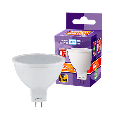 Лампа светодиодная PLED- SP JCDR 9w GU5.3 4000K-E Jazzway 