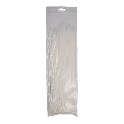 Кабельная стяжка PCT 4,8x300-100WH PA6.6 Jazzway (100 шт/уп) 