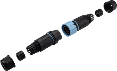Кабельный коннектор PCC-I3-FD 3x2.5 24A IP68 JAZZWAY