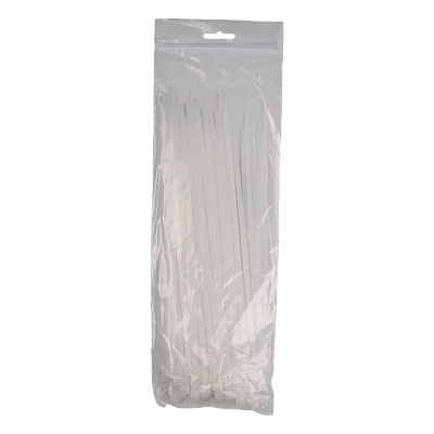 Кабельная стяжка PCT 4,8x250-100WH PA6.6 Jazzway (100 шт/уп) 