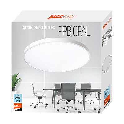 Светильник светодиодный PPB OPAL 36W 6500K WH IP20