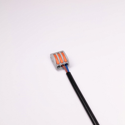 Клемма монтажная СМК PTC-3P 222-413 BL/10 450V 32A 0,08-2,5(4.0)mm2 / 10шт./ Jazzway 