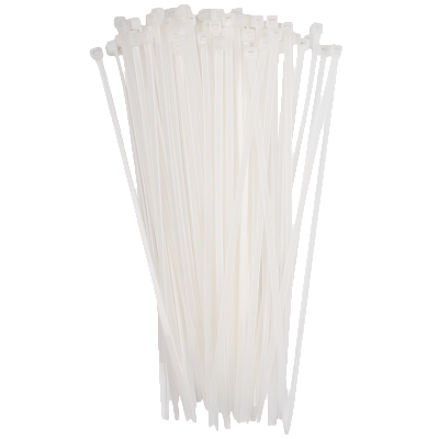 Кабельная стяжка PCT 3,6x200-100WH PA6.6 Jazzway (100 шт/уп)