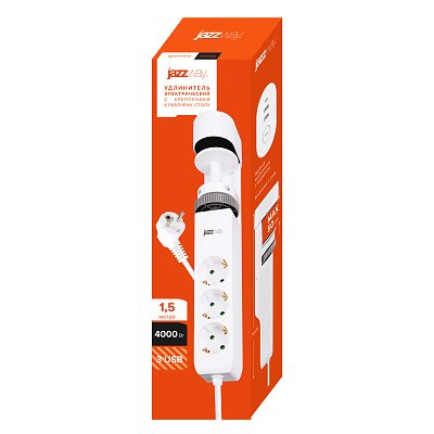 Удлинитель JAZZway ETD-03U-150-wh