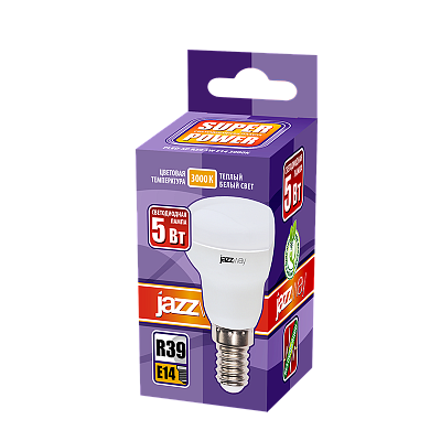 Лампа светодиодная PLED- SP R39 5w 3000K E14 230/50 Jazzway 