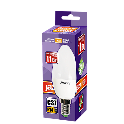Лампа светодиодная PLED- SP C37 11w E14 3000K  230/50 Jazzway 