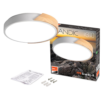 Светильник светодиодный потолочный PPB Scandic-R 24w 4000K WH/W IP20