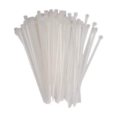 Кабельная стяжка PCT 2,5x060-100WH PA6.6 Jazzway (100 шт/уп)