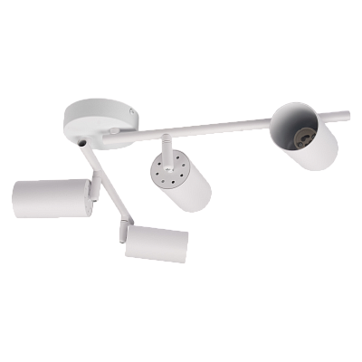 Светильник декоративный под лампу PCL 0504 4xGU10 WH 230V IP20