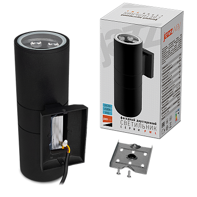 Светильник светодиодный фасадный PWL-26090/30D 2x5w 6500K BL IP65