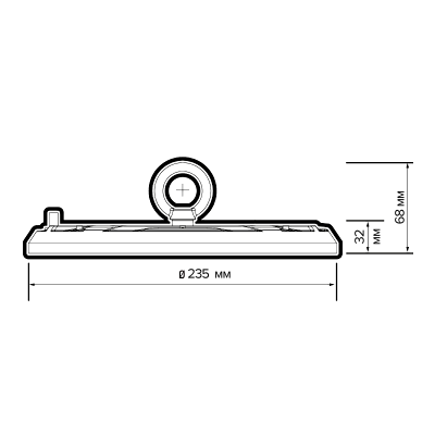 Светильник светодиодный для высоких пролетов PHB NLO 10 100w 5000K 90° IP65