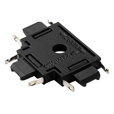 Коннектор MTR16 CT-BL черный T-обр. для низковольтной трековой системы MTR16 40В