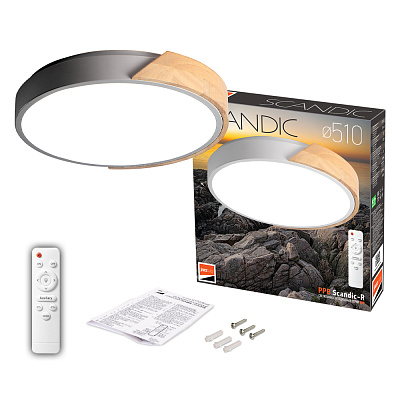 Светильник светодиодный потолочный PPB Scandic-R 90w DIM 3000-6500K GR/W IP20